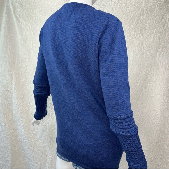 J Crew Zip Cardigan w/Pockets & Chunky Knit Sleeves - Picture 7 of 13